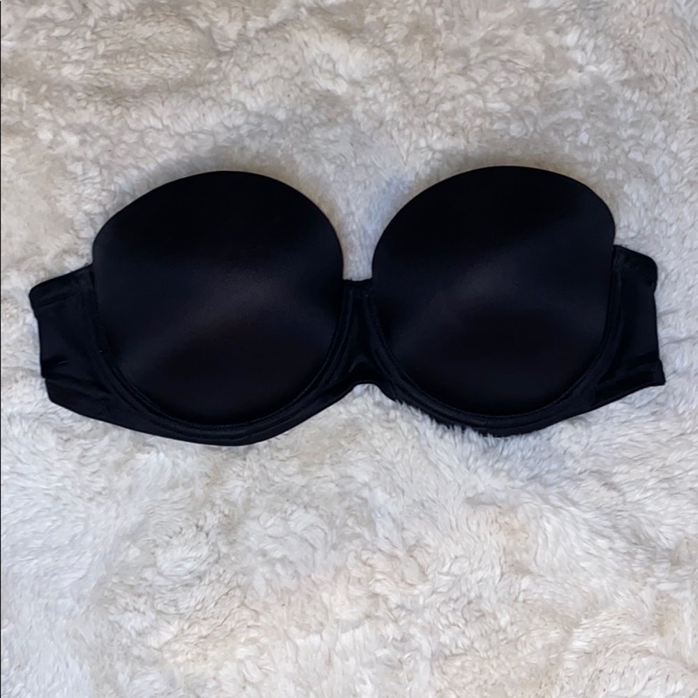 36C Black Strapless Victoria Secret bra